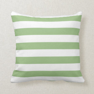 Laurel Green Horizontal Stripes Kissen
