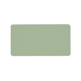 Laurel Green Solid Color Adressaufkleber