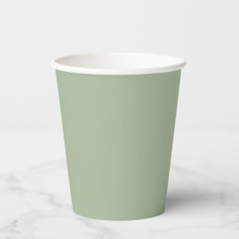 Laurel Green Solid Color Pappbecher