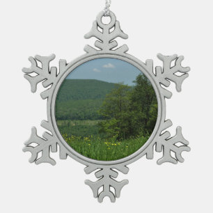 Laurel Highlands Pennsylvania Sommerfotografie Schneeflocken Zinn-Ornament