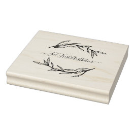 Laurel Leaf Erstellen Sie Ihren eigenen handgemach Gummistempel