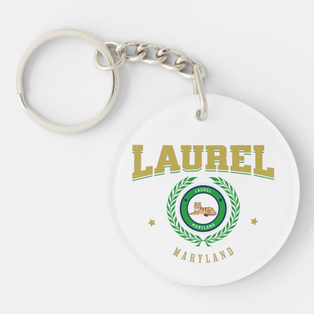 Laurel Maryland Schlüsselanhänger (Vorderseite)