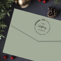 Laurel Personalisiert Family Monogram-Adresse