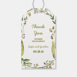 Laurel Rustic Wedding Geschenkanhänger