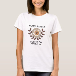 Laurel und Coffee Cup Kleinunternehmen T-Shirt