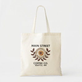 Laurel und Coffee Cup Kleinunternehmen Tragetasche