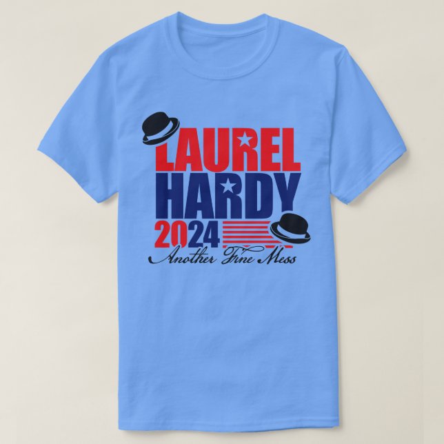 Laurel und Hardy 2024 T-Shirt (Design vorne)