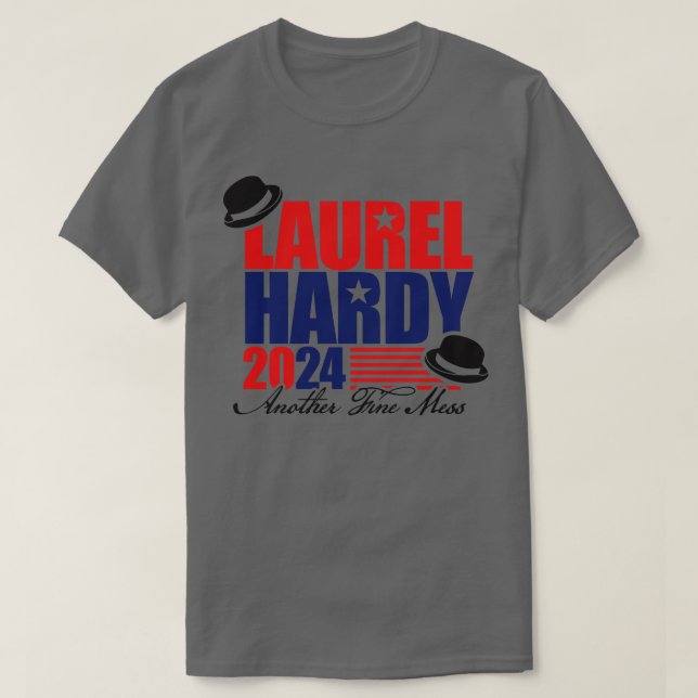 Laurel und Hardy 2024 T-Shirt (Design vorne)