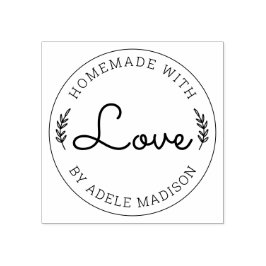 Laurel Verlasse hausgemachte Liebe Gummistempel