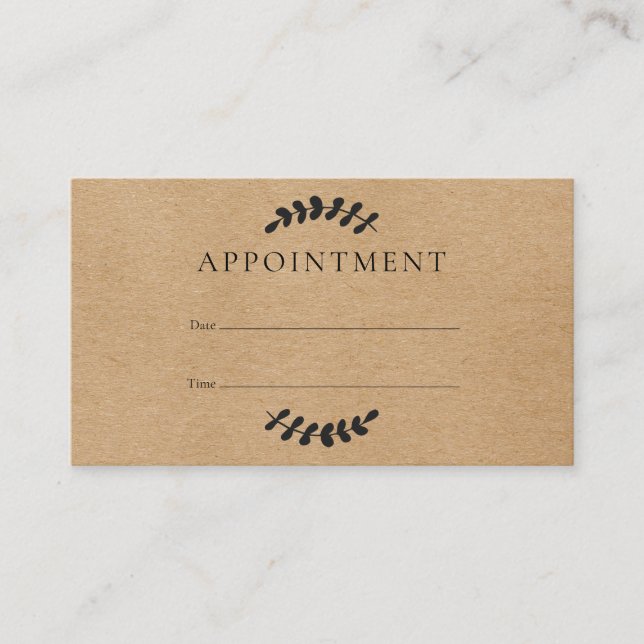 Laurel Verlasse rustikale Kundenkarte Visitenkarte (Vorderseite)