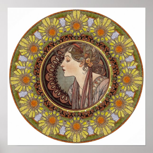 Laurel von Alphonse Mucha Poster (Vorne)