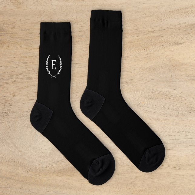 Laurel Wappen Monogram Socken (Von Creator hochgeladen)