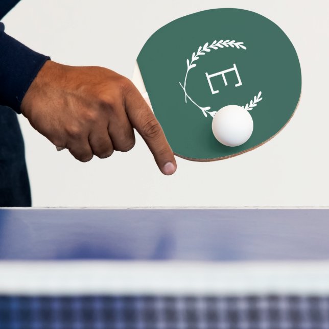 Laurel Wappen Monogram Tischtennis Schläger (InSitu)