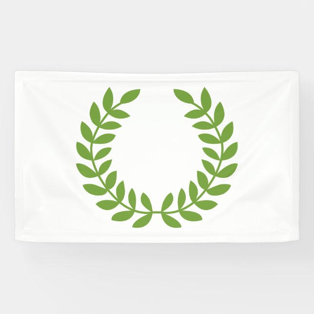 Laurel Wreath (altgriechisches Symbol) Banner (Horizontal)