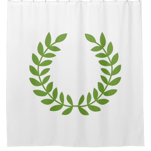 Laurel Wreath (altgriechisches Symbol) Duschvorhang (Vorderseite)