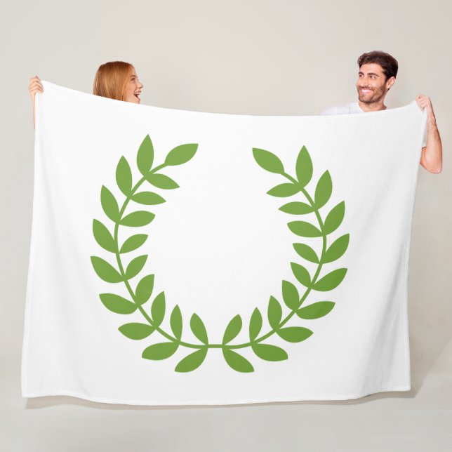 Laurel Wreath (altgriechisches Symbol) Fleecedecke (Beispiel)