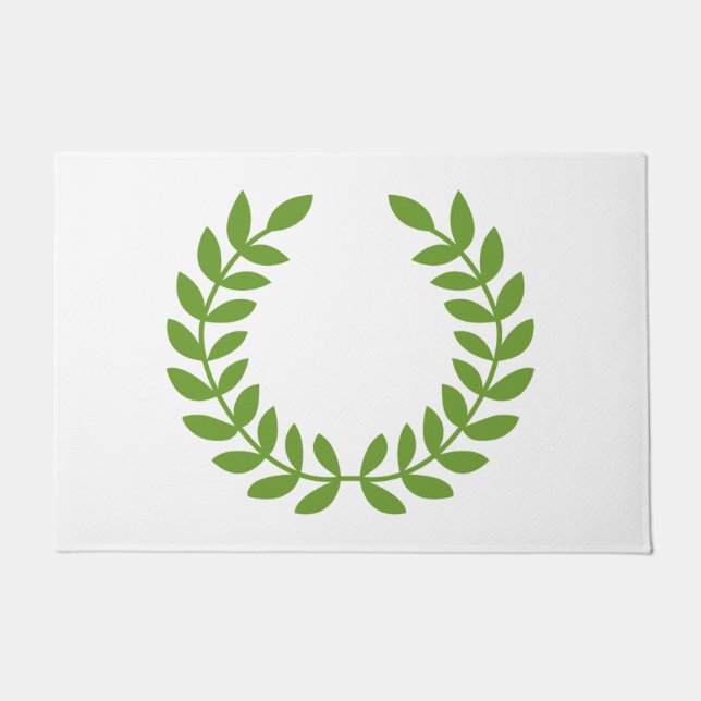 Laurel Wreath (altgriechisches Symbol) Fußmatte (Vorderseite)