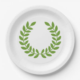 Laurel Wreath (altgriechisches Symbol) Pappteller