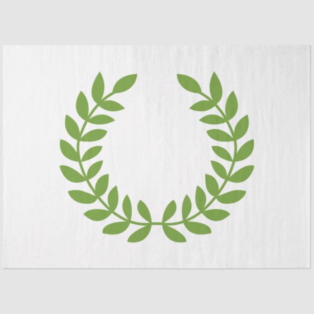 Laurel Wreath (altgriechisches Symbol) Seidenpapier (Vorderseite)