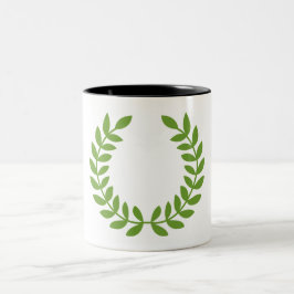Laurel Wreath (altgriechisches Symbol) Zweifarbige Tasse
