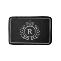 Laurel Wreath Crown Mit Monogramm Silver Black Roy