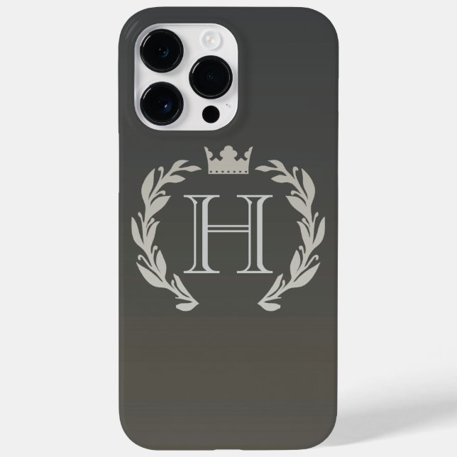 Laurel Wreath Monogram Case-Mate iPhone Hülle (Rückseite)