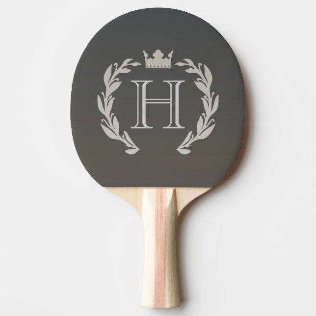 Laurel Wreath Monogram Tischtennis Schläger (Vorderseite)
