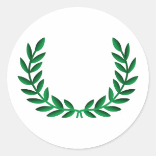 LAUREL WREATH RUNDER AUFKLEBER
