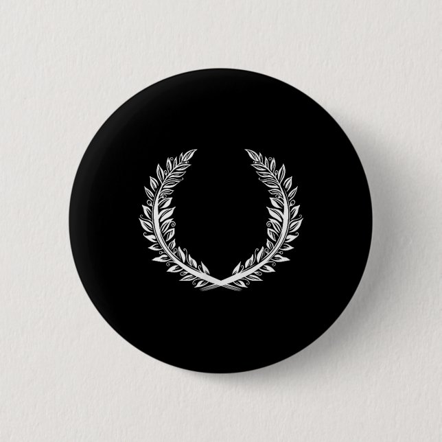 Laurel Wreath Tattoo Art für Gewinner beim Award Button (Vorderseite)