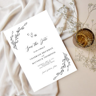 Laurel Wreath Wedding Save The Date