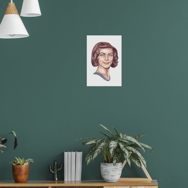 Lauren Bacall Portrait Poster (Wohnzimmer 1)