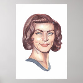 Lauren Bacall Portrait Poster