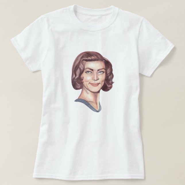 Lauren Bacall Portrait T-Shirt (Design vorne)