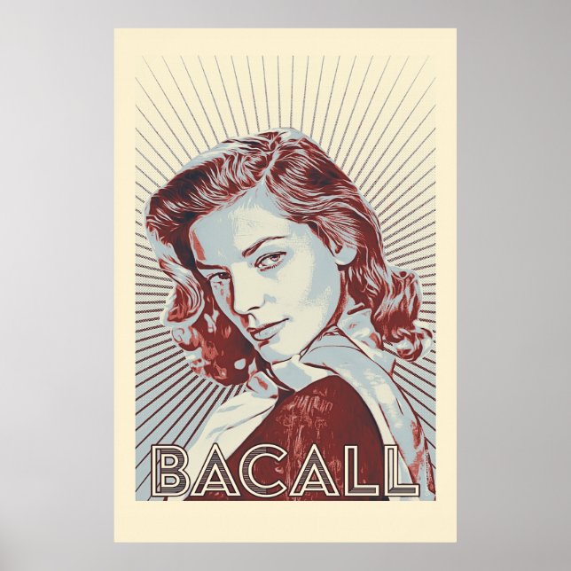Lauren Bacall Vector Artwork Poster (Vorne)