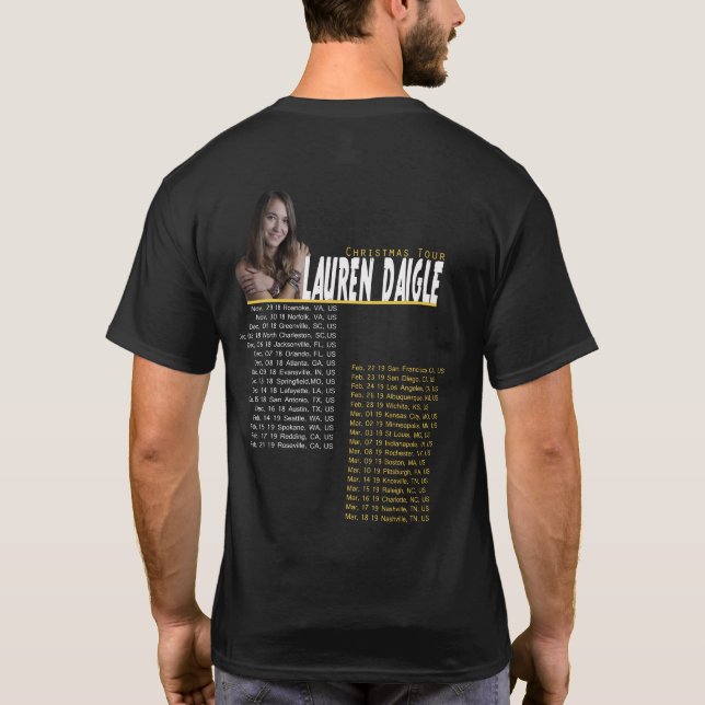LAUREN DAIGLE AUSFLUG 2018 - 2019 T-Shirt (Rückseite)