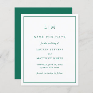Lauren Emerald Green Budget Wedding rettet das Dat