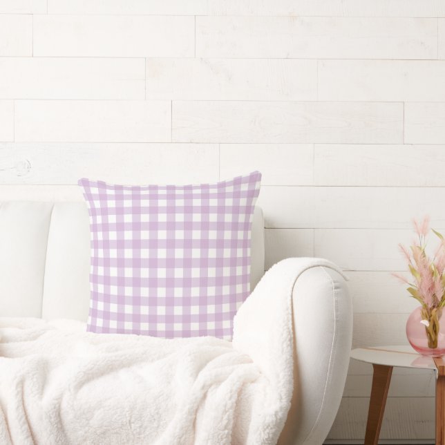 Lauren Gingham Lila Kissen (Liege)