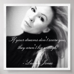Lauren Jones Zitat-Plakat Poster