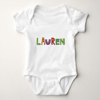 "Lauren" Monster-Buchstaben Baby Strampler