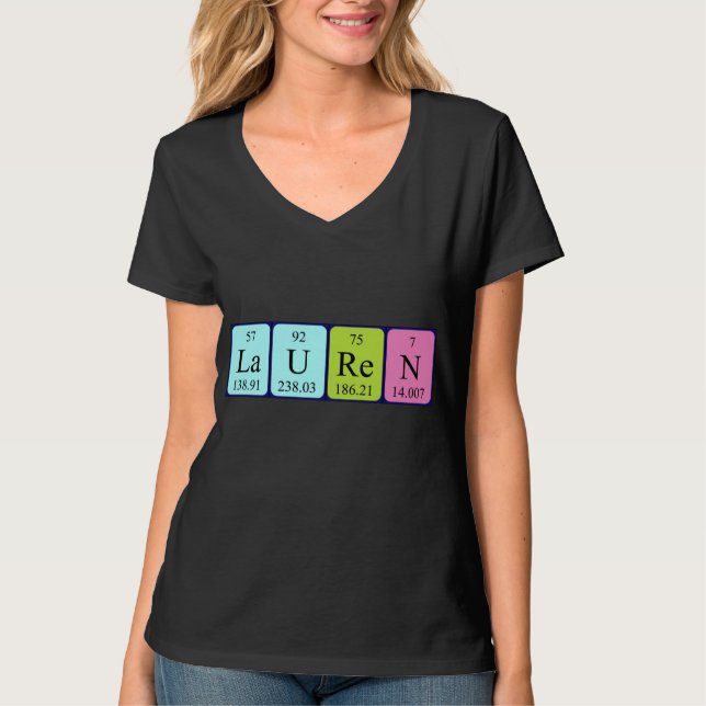 Lauren Periodenname Shirt (Vorderseite)