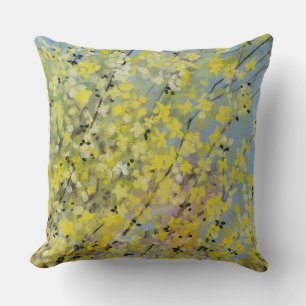 Lauren Rosenberg Original Blooming Forsythia Kissen