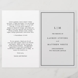 Lauren Silver Monogram Elegant Wedding
