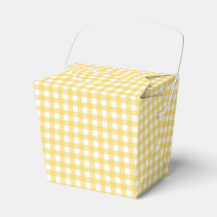 Lauren Yellow Gingham Geschenkschachtel