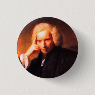 Laurence Sterne (Gemälde von Sir Joshua Reynolds) Button