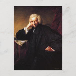 Laurence Sterne (Gemälde von Sir Joshua Reynolds) Postkarte