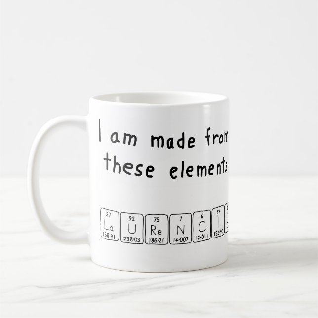 Laurencio Periodenname Tasse (Links)