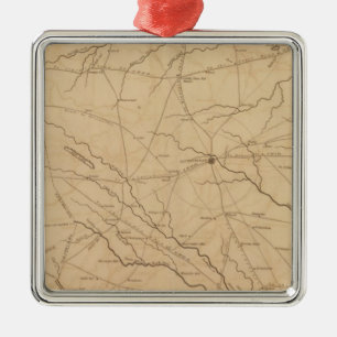 Laurens Bezirk, South Carolina Silbernes Ornament