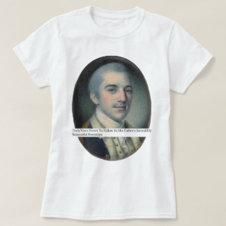 Laurens nicht folgend in den Schritten seines T-Shirt