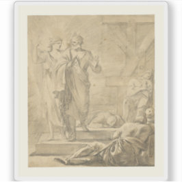 Laurent de La Hyre - Die Befreiung von Saint Peter Aufkleber