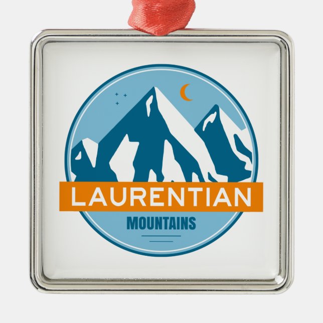 Laurentian Mountains Quebec Kanada Ornament Aus Metall (Vorne)